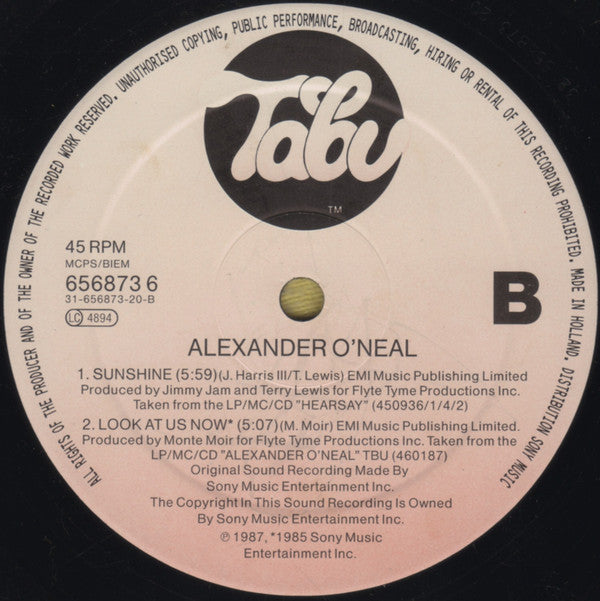 Alexander O'Neal : Shame On Me (12")