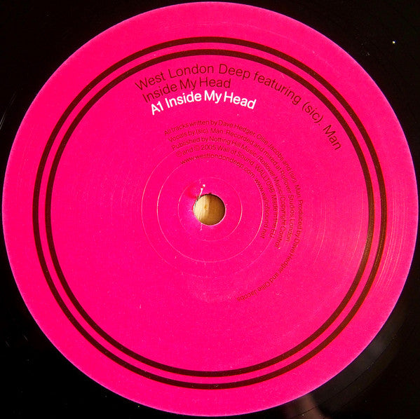 West London Deep Featuring (sic). Man : Inside My Head (12")