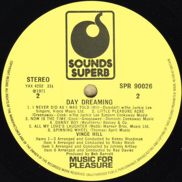 Vince Hill : Daydreaming (LP, RE)