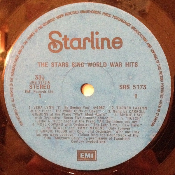 Various : The Stars Sing World War Hits (LP, Comp)