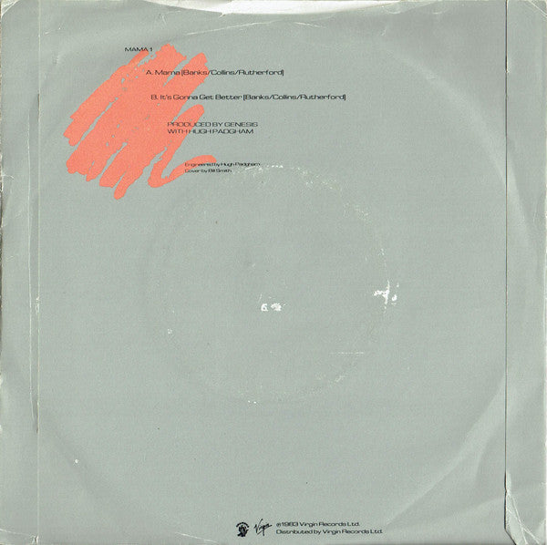 Genesis : Mama (7", Single, Sil)