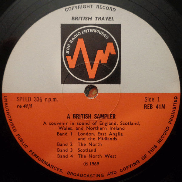 Various : A British Sampler: A Souvenir In Sound Of England Scotland Wales & Northern Ireland (LP, Mono)