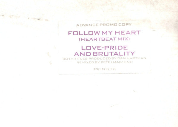 Paul King (2) : Follow My Heart (Heartbeat Mix) (12", Promo, W/Lbl)