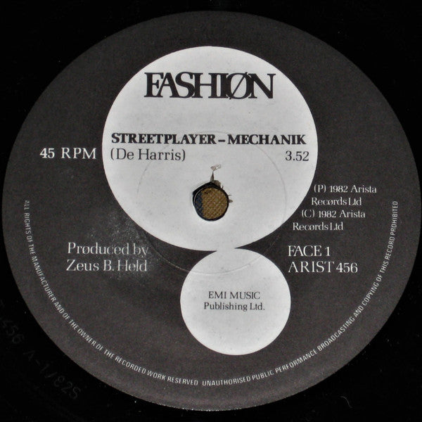 Fashion : Streetplayer-Mechanik (7", Single, Pap)