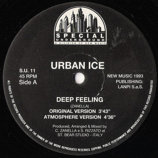 Urban Ice : Deep Feeling (12")