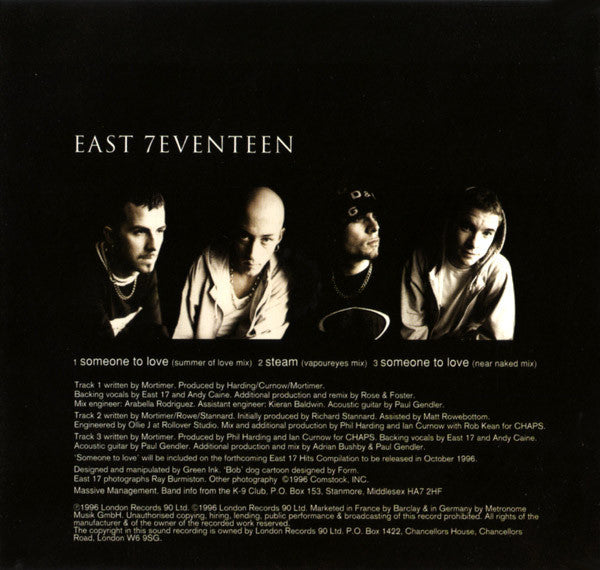 East 17 : Someone To Love (CD, Single)