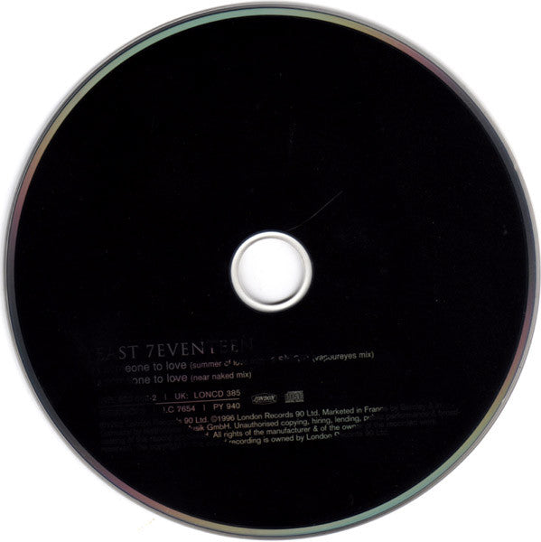 East 17 : Someone To Love (CD, Single)