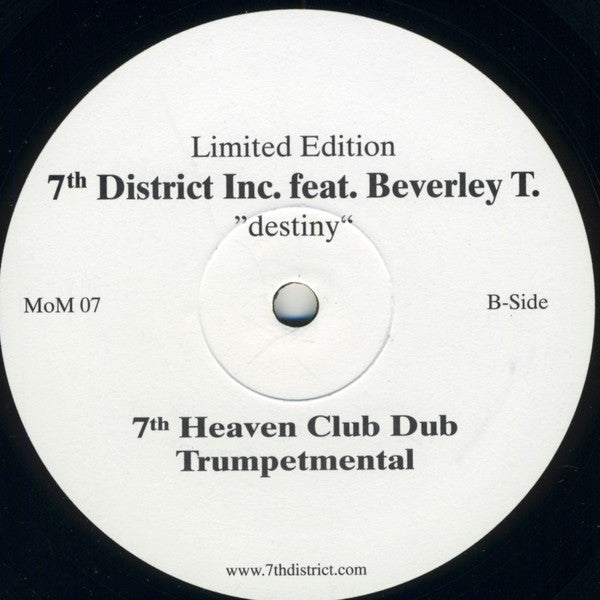 7th District Inc. : Destiny (12", Ltd, Promo)