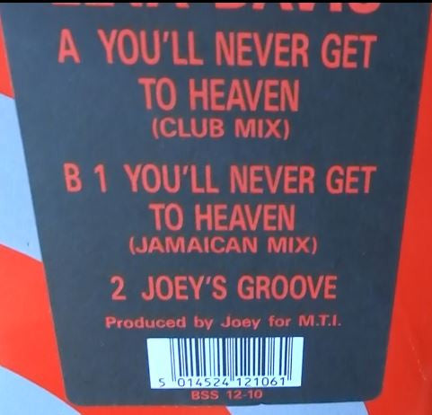 Leta Davis : You'll Never Get To Heaven (12")