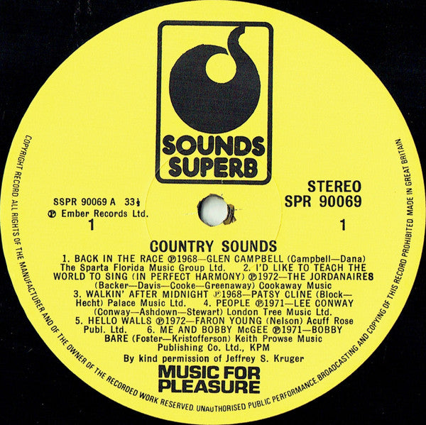 Various : Country Sounds (LP, Album, Comp)