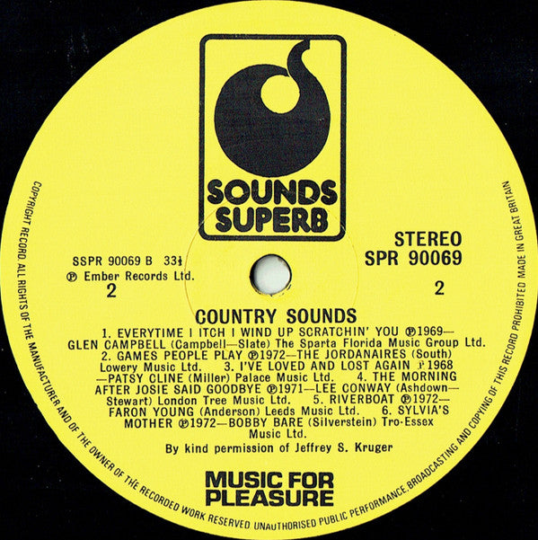 Various : Country Sounds (LP, Album, Comp)