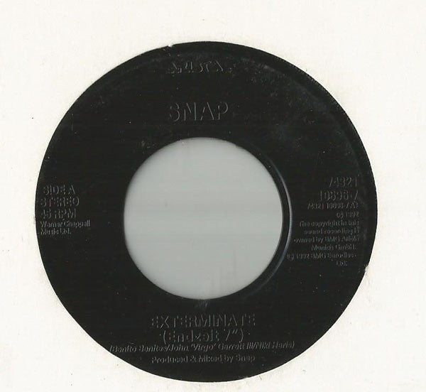 Snap! Featuring Niki Haris : Exterminate! (7", Single, Jukebox)