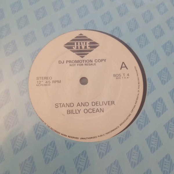 Billy Ocean : Stand & Deliver (12", Promo)