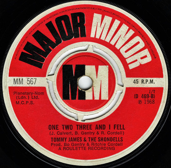Tommy James & The Shondells : Mony, Mony (7", Single)