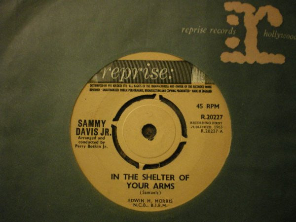 Sammy Davis Jr. : In The Shelter Of Your Arms / Falling In Love With Love (7", Single)