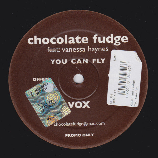 Chocolate Fudge Feat. Vanessa Haynes : You Can Fly (12", Ltd, Promo)