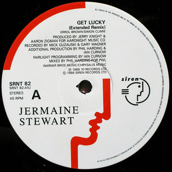 Jermaine Stewart : Get Lucky (12", Single)