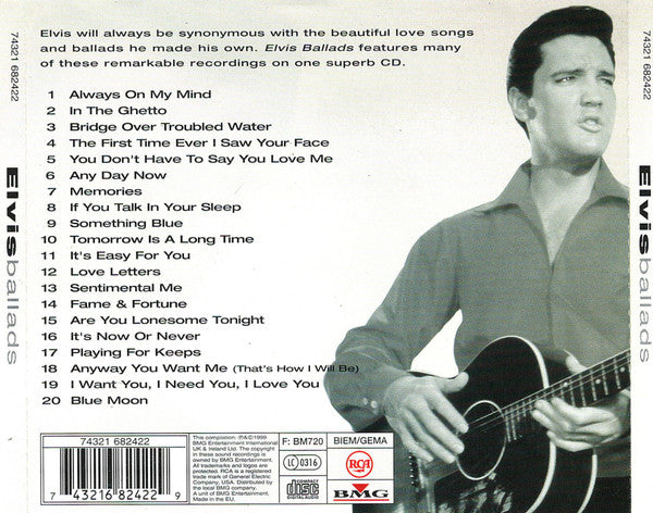 Elvis Presley : The Ultimate Collection - Elvis Ballads (CD, Comp, Ltd, RM)