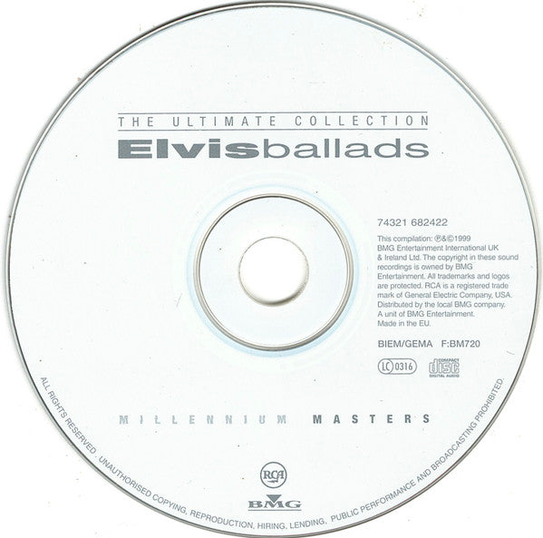 Elvis Presley : The Ultimate Collection - Elvis Ballads (CD, Comp, Ltd, RM)