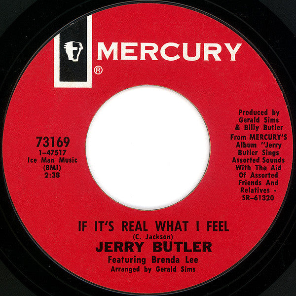 Jerry Butler : If It's Real What I Feel / Why Are You Leaving Me (7", Single)