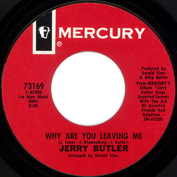 Jerry Butler : If It's Real What I Feel / Why Are You Leaving Me (7", Single)