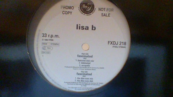 Lisa B : Fascinated (12", Promo)