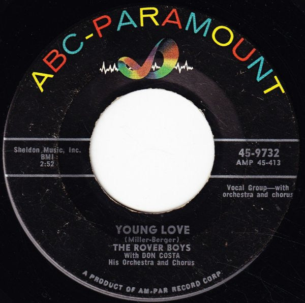 The Rover Boys : Young Love / From A School Ring To A Wedding Ring (7", Single)