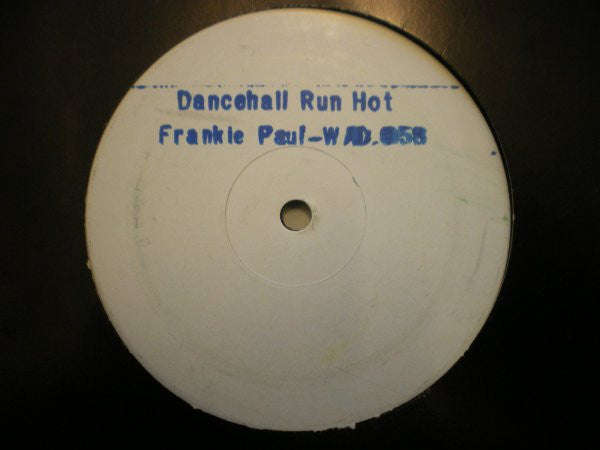 Frankie Paul : Dancehall Run Hot (12", Promo, W/Lbl)