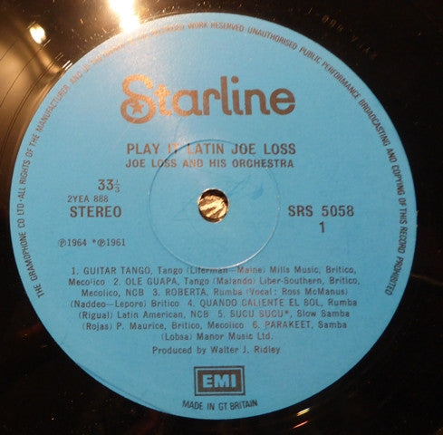 Joe Loss & His Orchestra : Play It Latin (LP, RE)