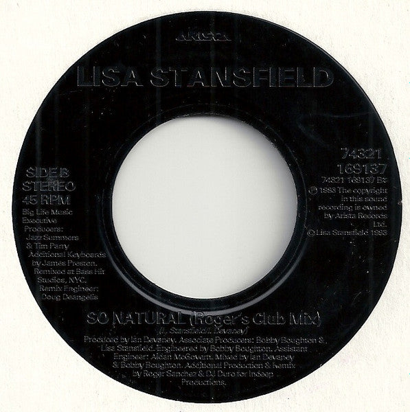 Lisa Stansfield : So Natural (7", Single, Jukebox)