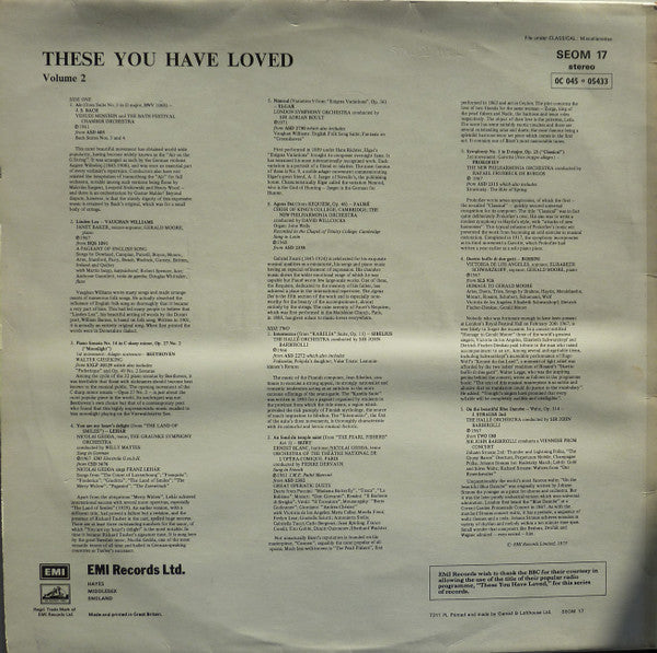 Various : These You Have Loved - Volume 2 (LP, Comp)
