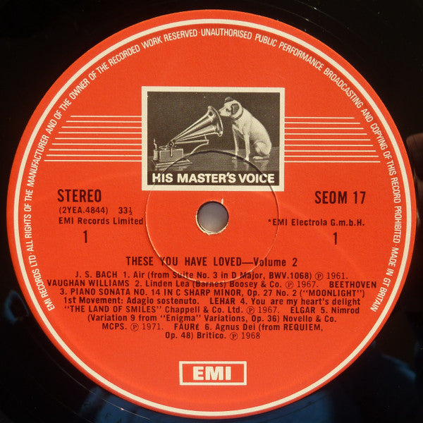 Various : These You Have Loved - Volume 2 (LP, Comp)