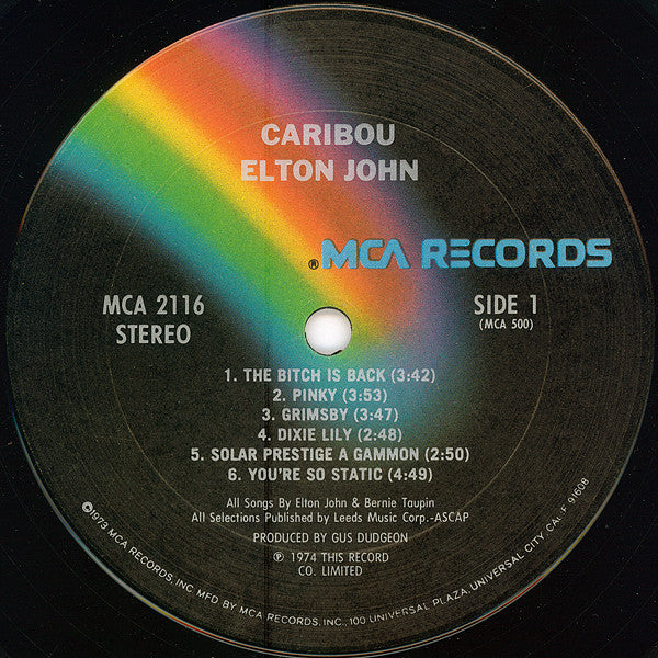 Elton John : Caribou (LP, Album)