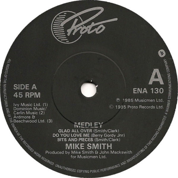 Mike Smith (16) : Medley (7", Single, P/Mixed)