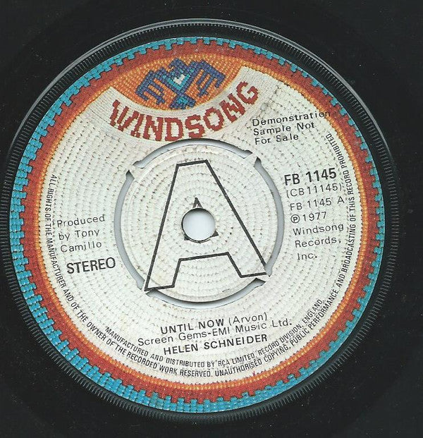 Helen Schneider : Until Now (7", Promo)