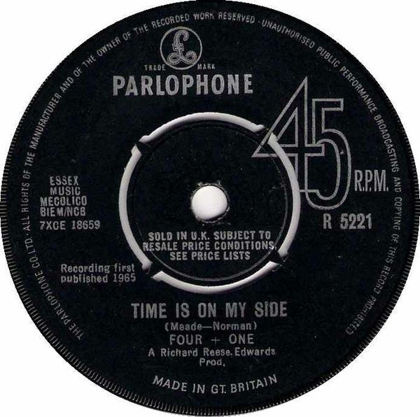 Four + One : Time Is On My Side (7", Single)