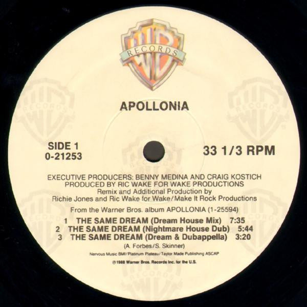 Apollonia : The Same Dream (12", Maxi)