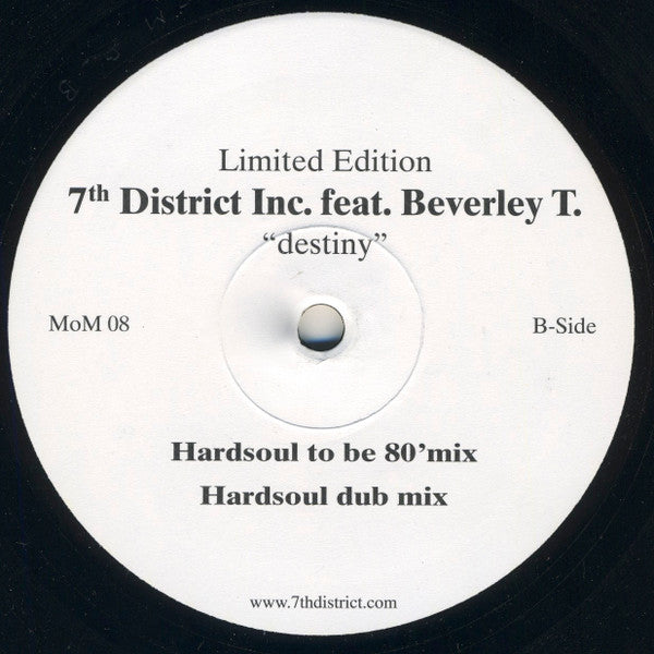 7th District Inc. : Destiny (Remixes) (12", Ltd, Promo)