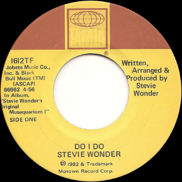 Stevie Wonder : Do I Do (7", Eur)