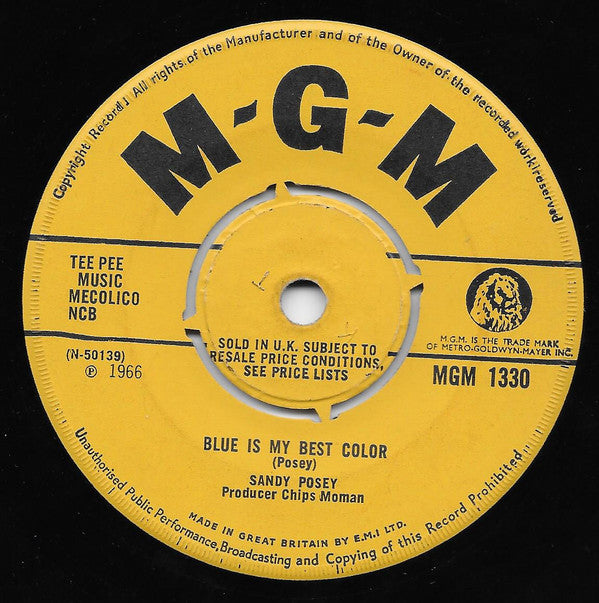 Sandy Posey : Single Girl (7", Single, Kno)