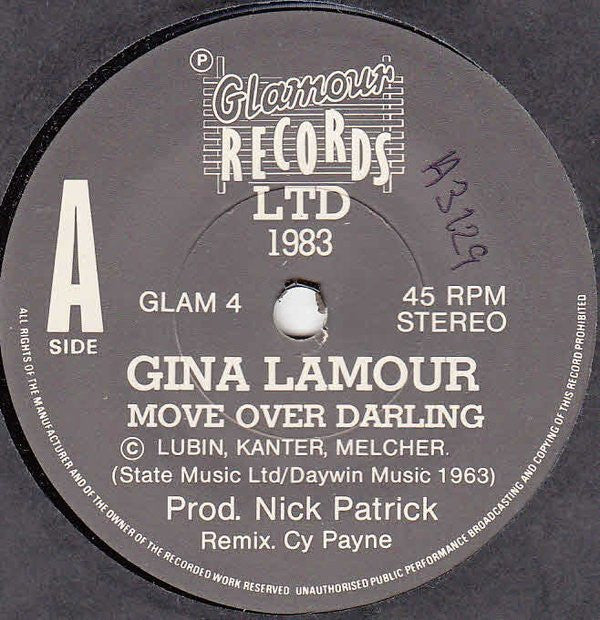 Gina Lamour : Move Over Darling (7")
