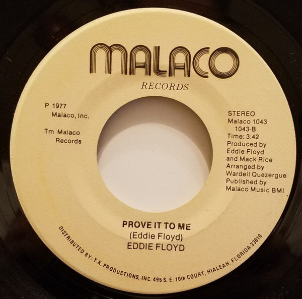 Eddie Floyd : You're Gonna Walk Out On Me (7", Single)