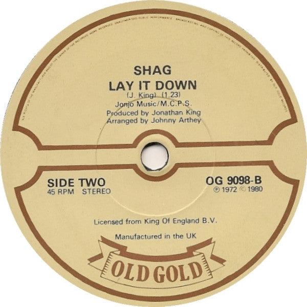Shag (3) : Loop Di Love (Dirlida) (7", Single, RE)