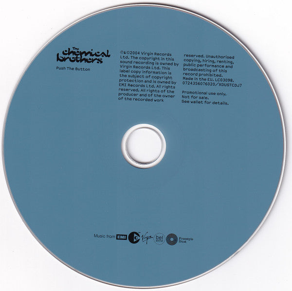 The Chemical Brothers : Push The Button (CD, Album, Copy Prot., Promo)