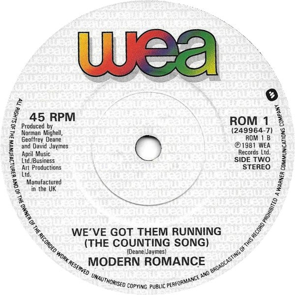 Modern Romance : Best Years Of Our Lives (Special Christmas Party Mix) (7", Single)