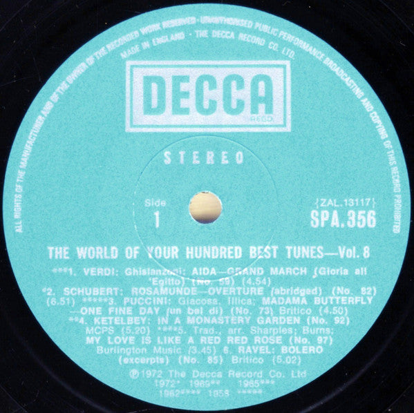Various : The World Of Your Hundred Best Tunes Vol. 8 (LP, Comp, Sil)
