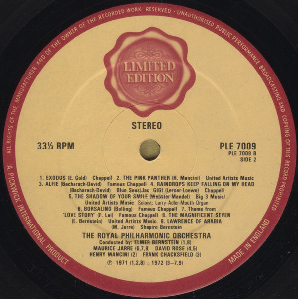Royal Philharmonic Orchestra : 20 Great Movie Themes (LP, Comp, Ltd)