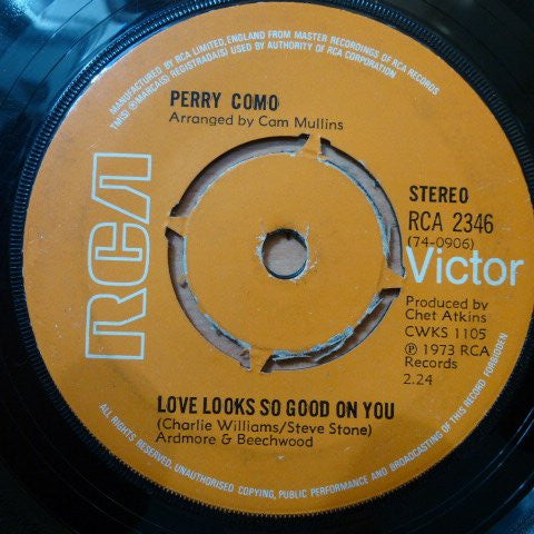 Perry Como : And I Love You So (7", Single, 4-p)