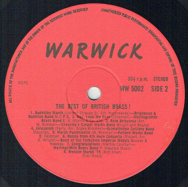 Various : Best Of British Brass (LP, Comp)