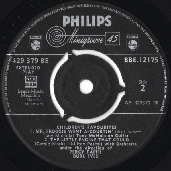 Burl Ives : Children's Favourites (7", EP)
